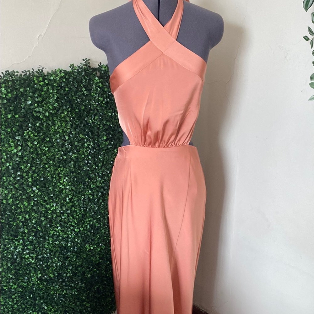 Elegant NWT MINK PINK halter dress Sz S
